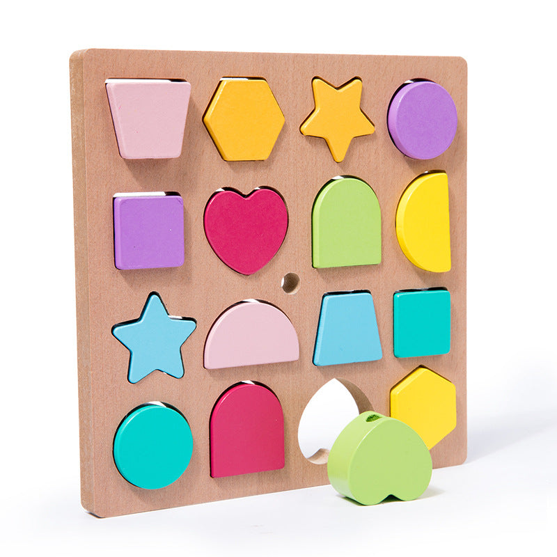 Montessori Color & Shape Lacing Puzzle Toy
