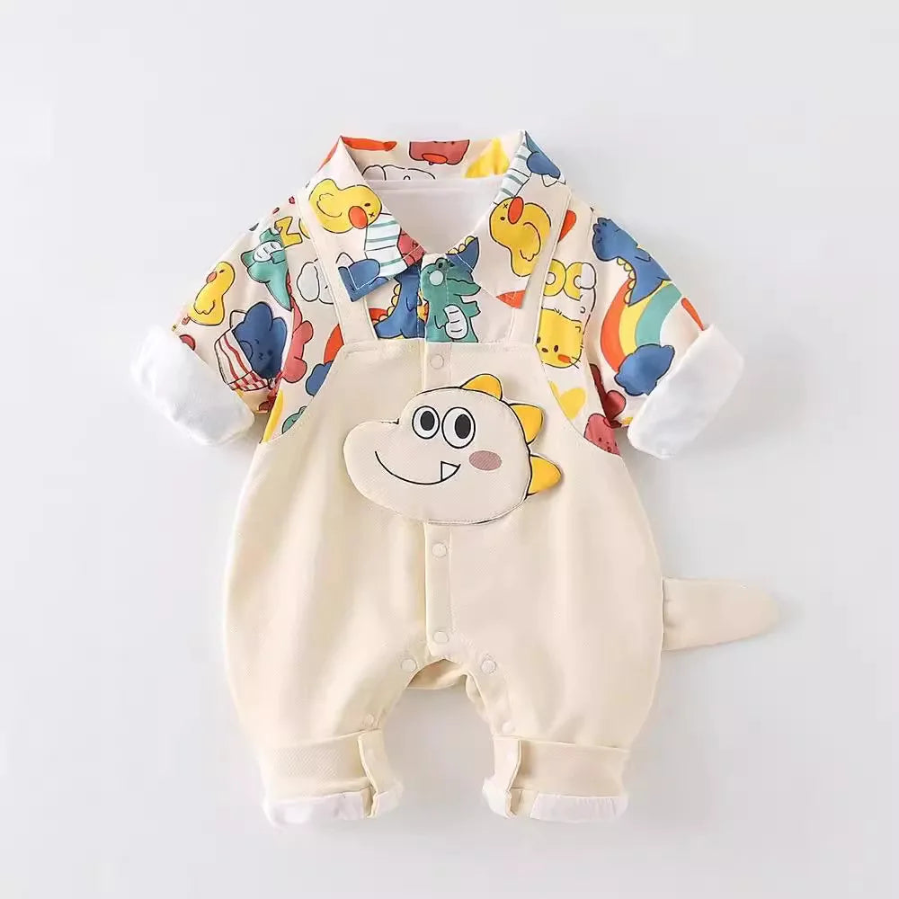 Doodle Cotton Baby Romper (0–18 M)