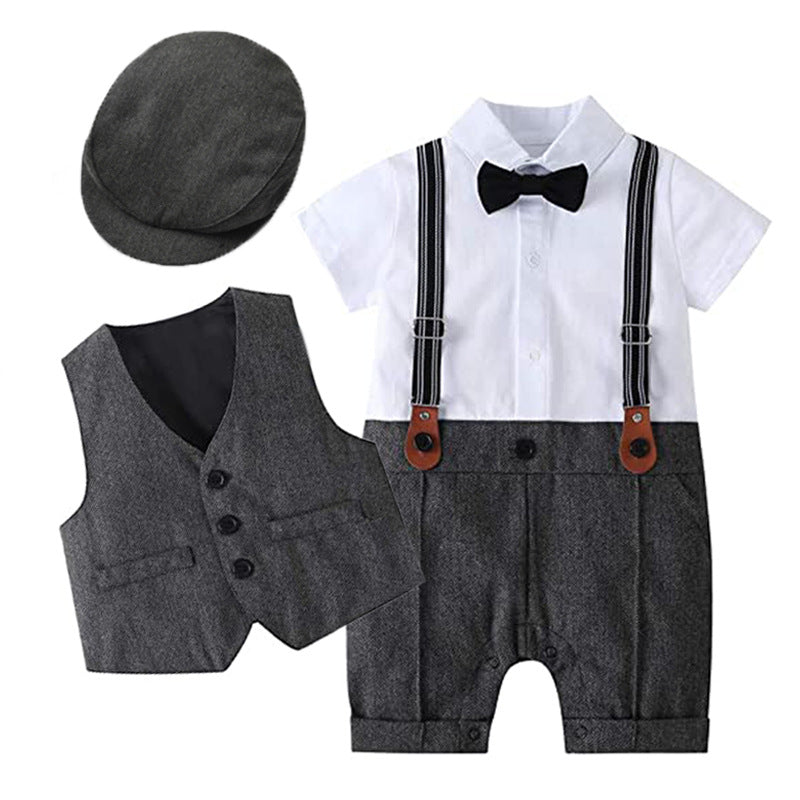Baby Boy Summer Romper / Gentleman One-Piece Suit