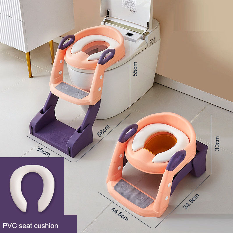 Kids Toilet Training Seat with Ladder | 1–10Y