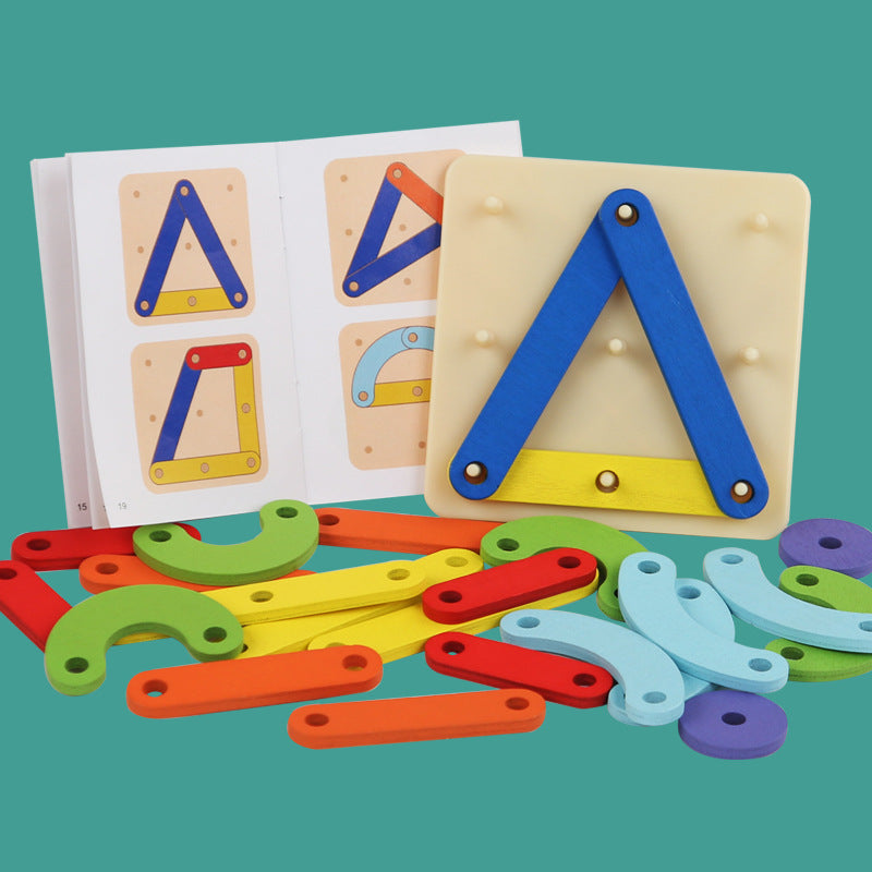 Montessori Geometry Puzzle - Wooden Board
