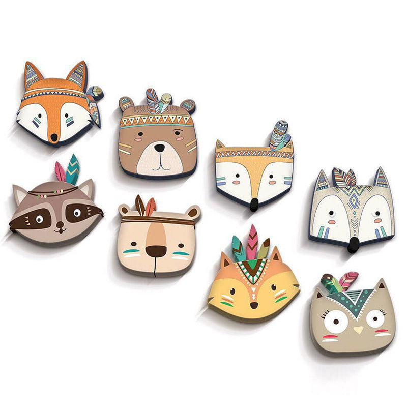 Wooden Animal Wall Decor for Baby Room