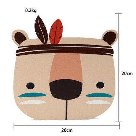 Wooden Animal Wall Decor for Baby Room