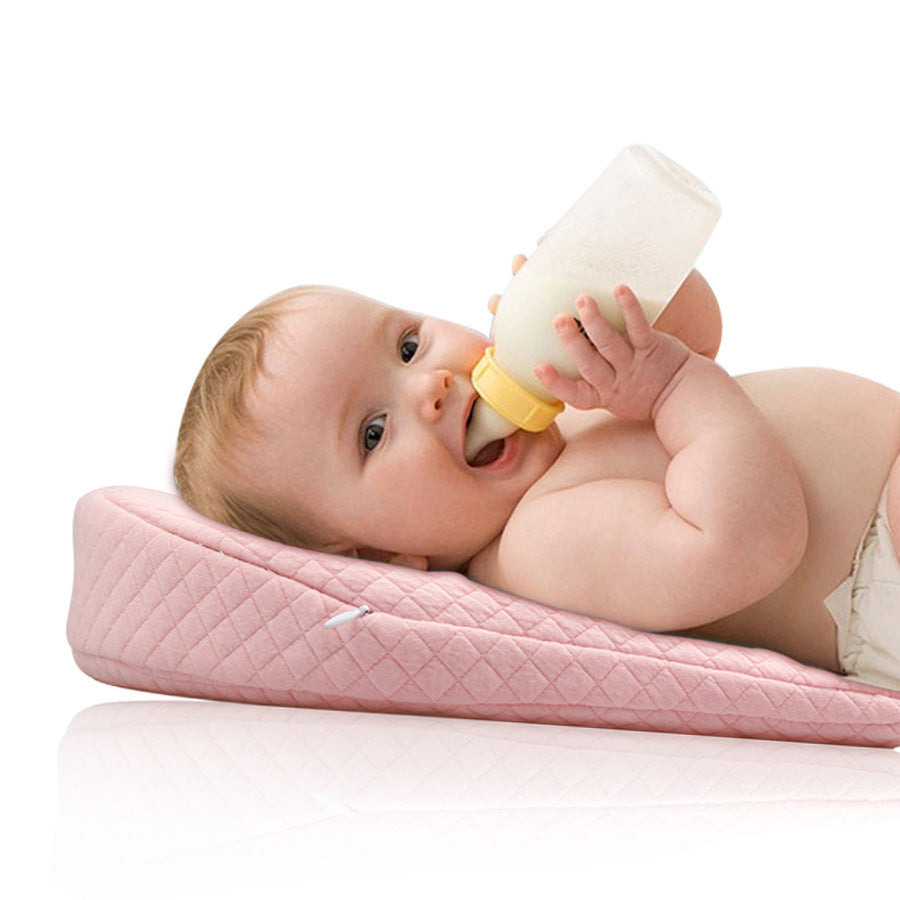 Anti-Reflux Baby Pillow – Memory Foam, Washable & Adjustable Slope