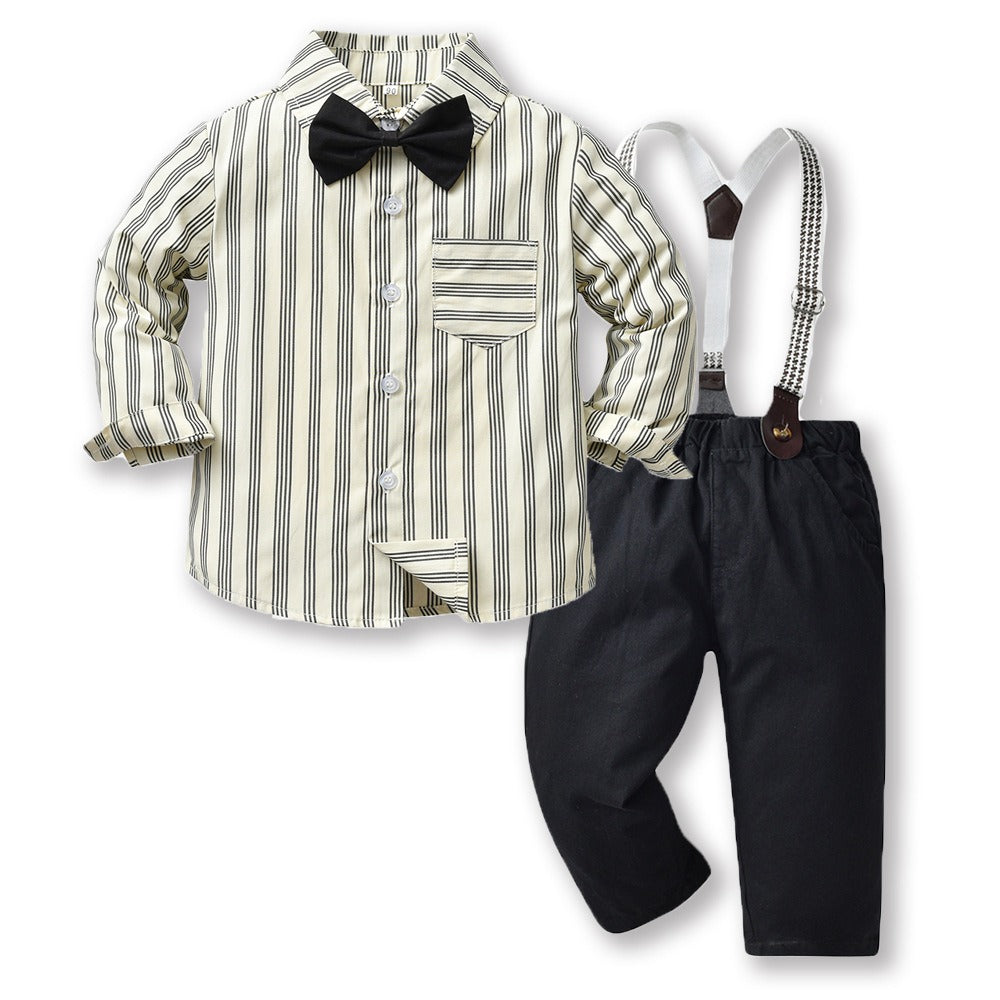 Baby Boy Autumn Suit – Korean Style Outfit
