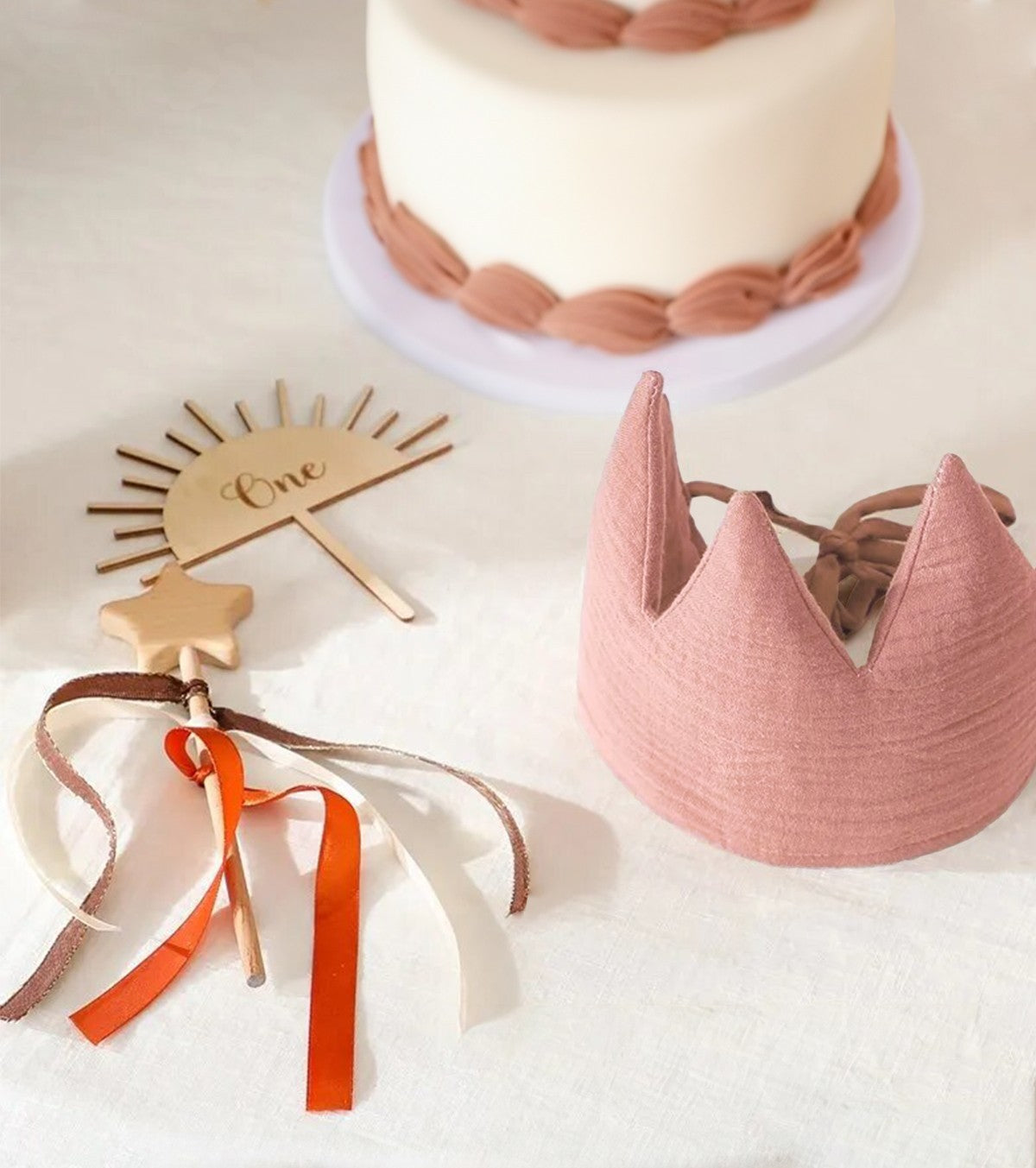 Pink Crown & Magic Wand Costume Set