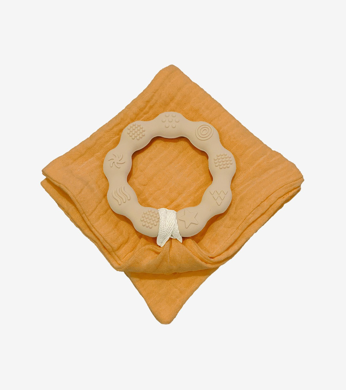 Sand Teething Ring with Comfort Cloth