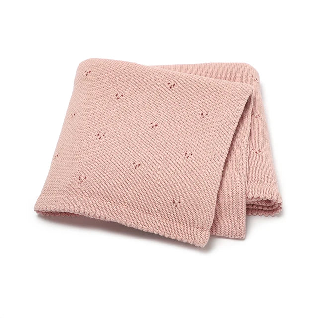 Knitted Hollow Dot Duvet Cover – Unisex Baby Bedding