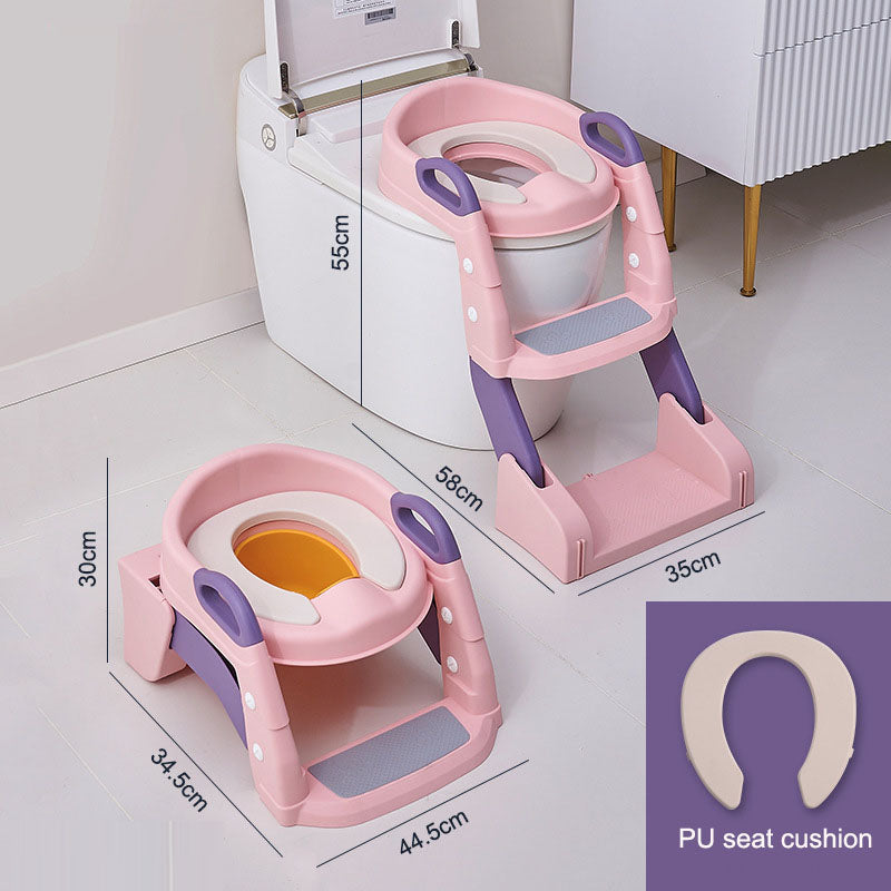 Kids Toilet Training Seat with Ladder | 1–10Y