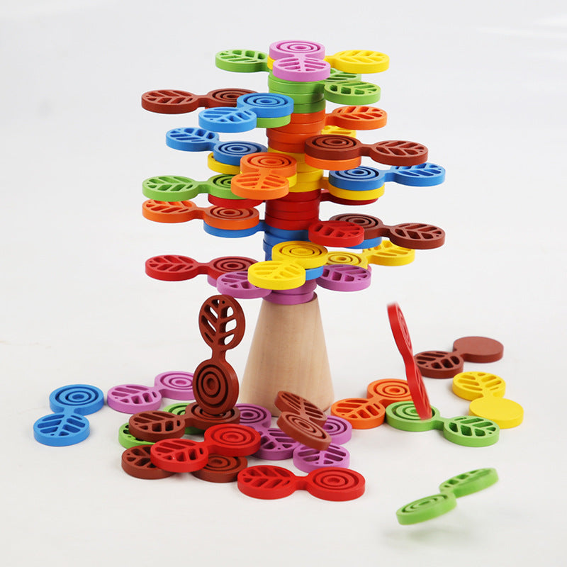 Balancing Tree Stack – Wooden Puzzle Toy for Kids