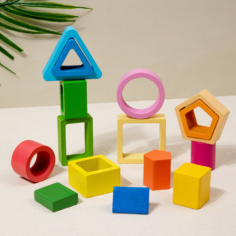Geometric Shape Stacking Toy