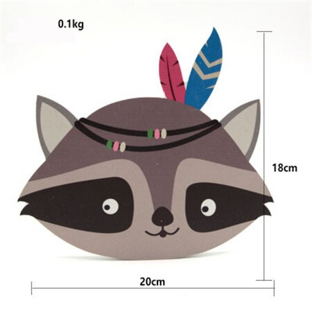 Wooden Animal Wall Decor for Baby Room