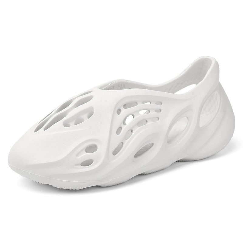 Orange EVA Beach Clogs for Kids – Comfortable Summer Hole Shoes