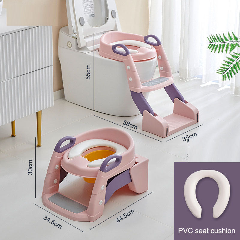 Kids Toilet Training Seat with Ladder | 1–10Y