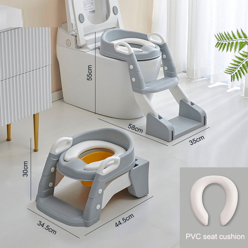 Kids Toilet Training Seat with Ladder | 1–10Y