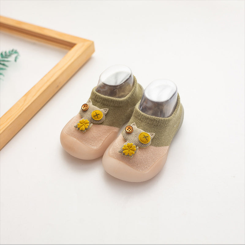 Breathable Non-Slip Baby Floor Shoes – Soft Cotton & Waterproof