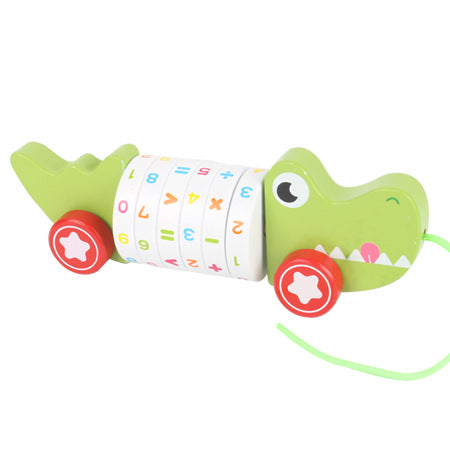 Wooden Animal Pull-Along Walker Toy