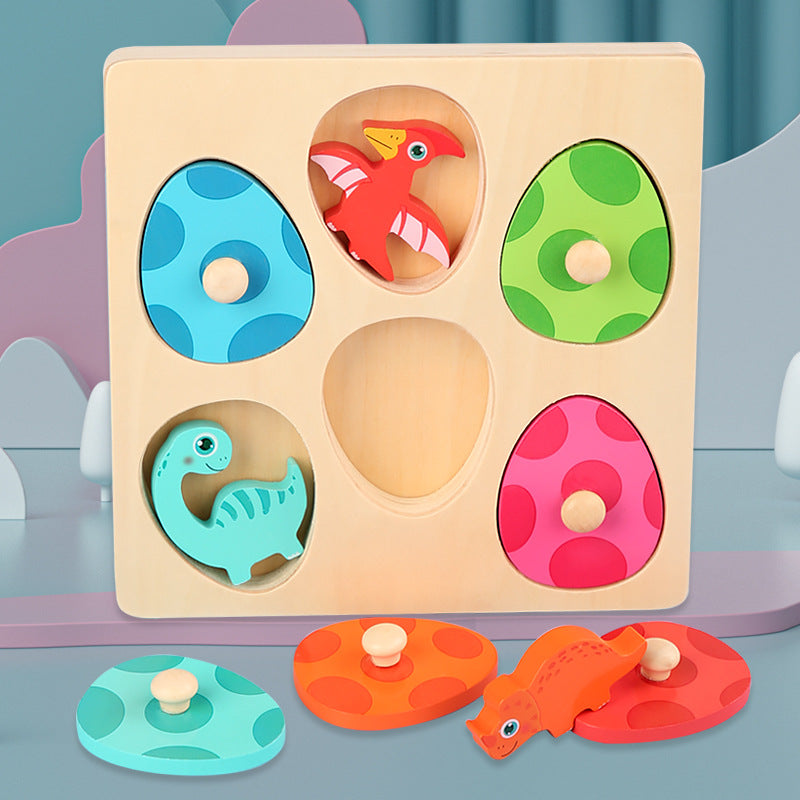 3D Wooden Dinosaur Egg Puzzle