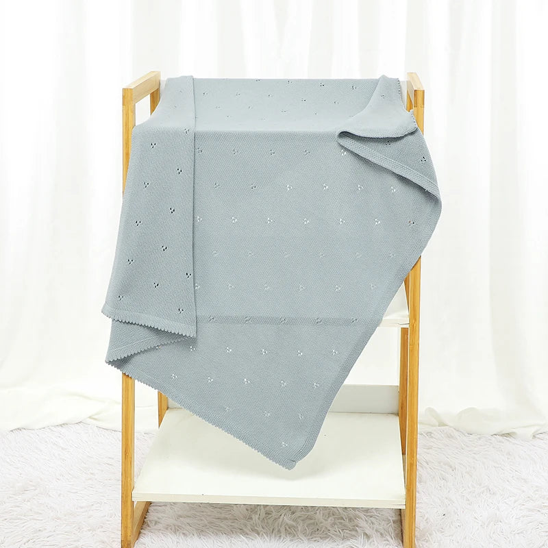 Knitted Hollow Dot Duvet Cover – Unisex Baby Bedding