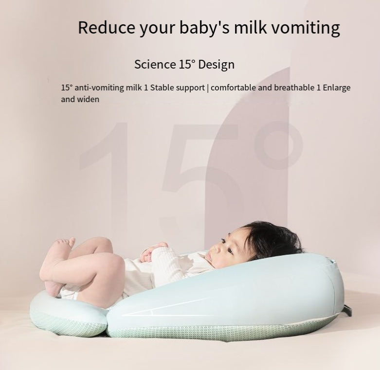 Anti-Spit Up Baby Feeding Pillow | U-Shaped Cotton