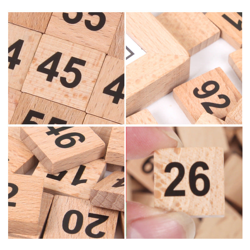 Montessori Wooden 1-100 Number Board