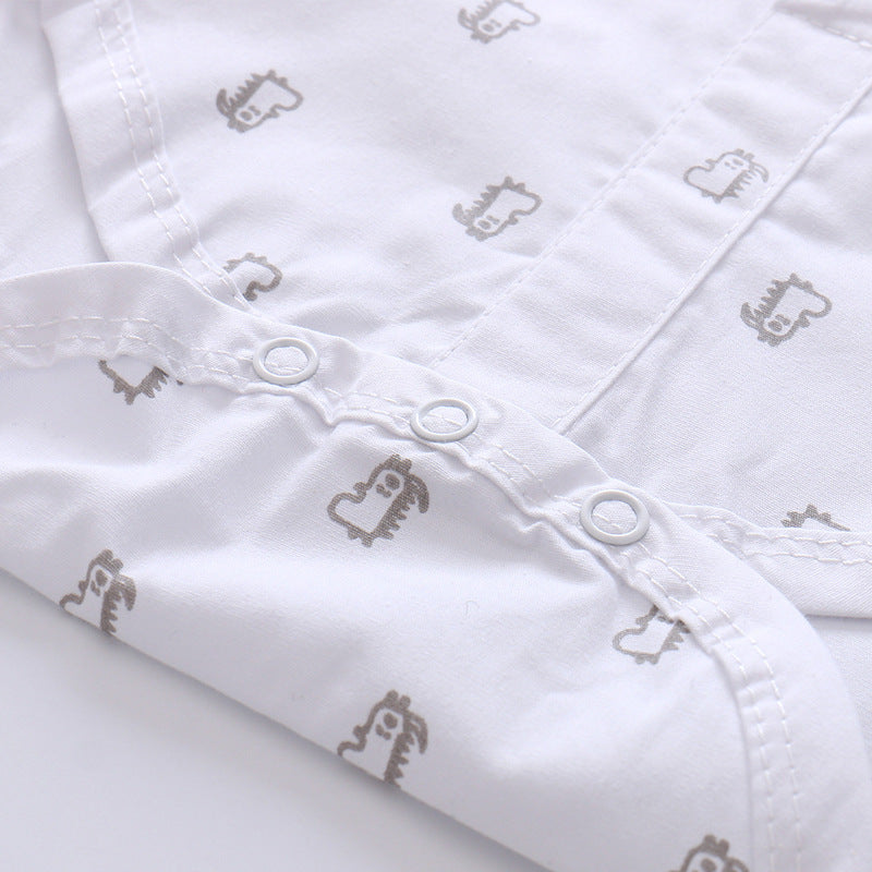 Elegant Cotton Overalls & Shirt Outfit for Toddler Boys