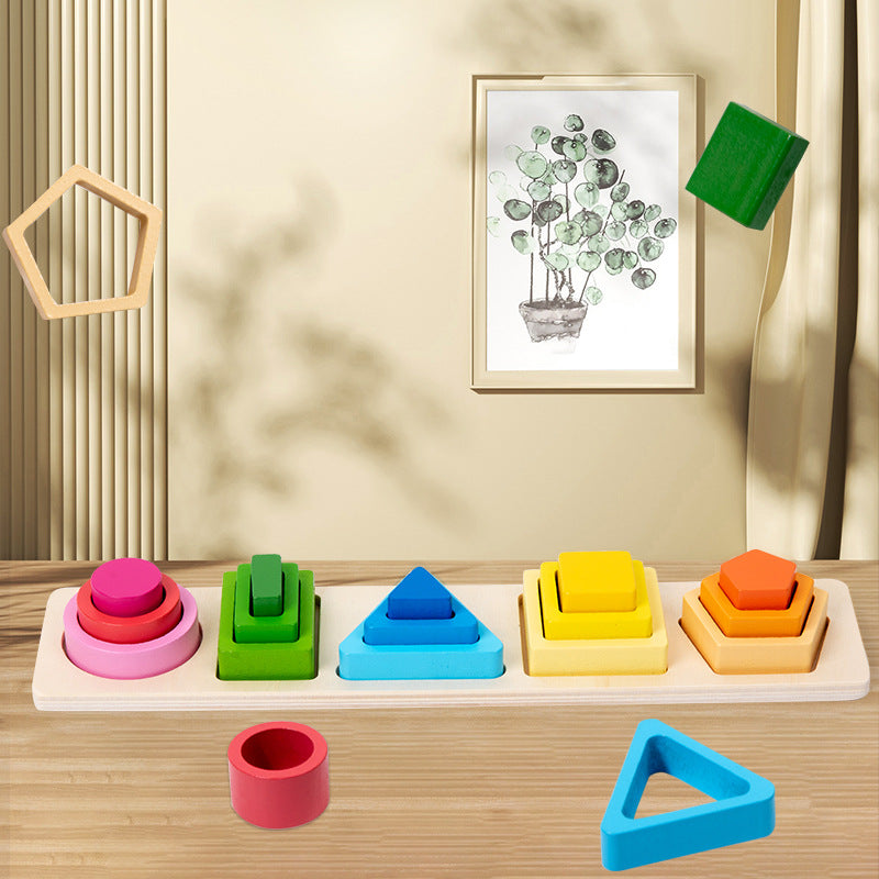 Geometric Shape Stacking Toy