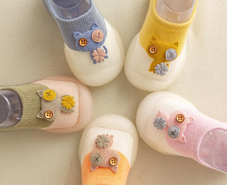 Breathable Non-Slip Baby Floor Shoes – Soft Cotton & Waterproof
