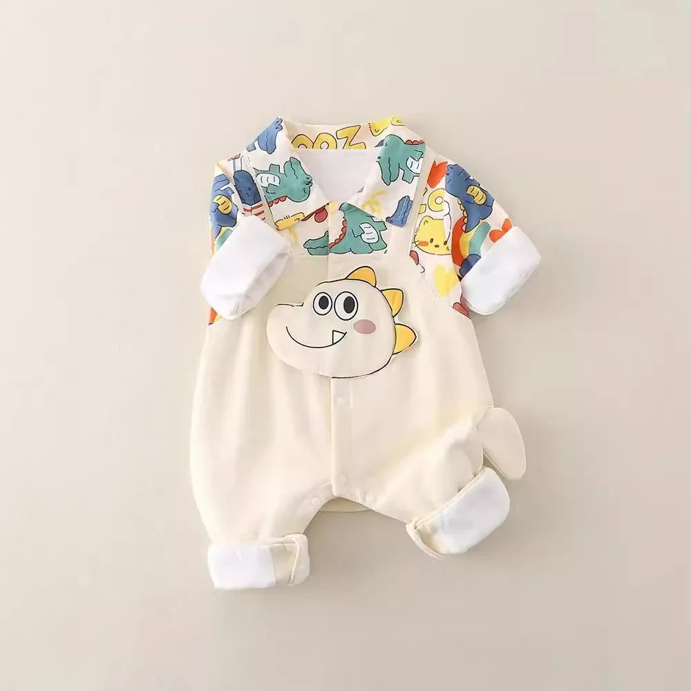 Doodle Cotton Baby Romper (0–18 M)