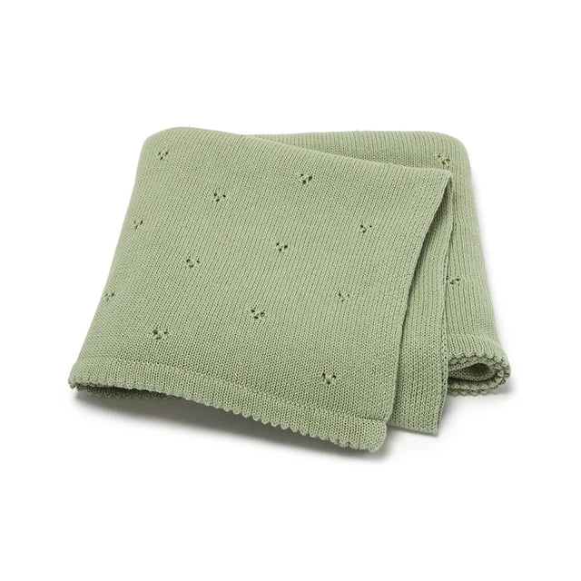 Knitted Hollow Dot Duvet Cover – Unisex Baby Bedding
