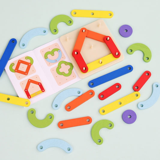 Montessori Geometry Puzzle - Wooden Board