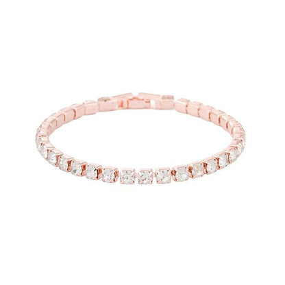 Zircon Diamond Couple Bracelet – 18cm Copper Jewelry Gift