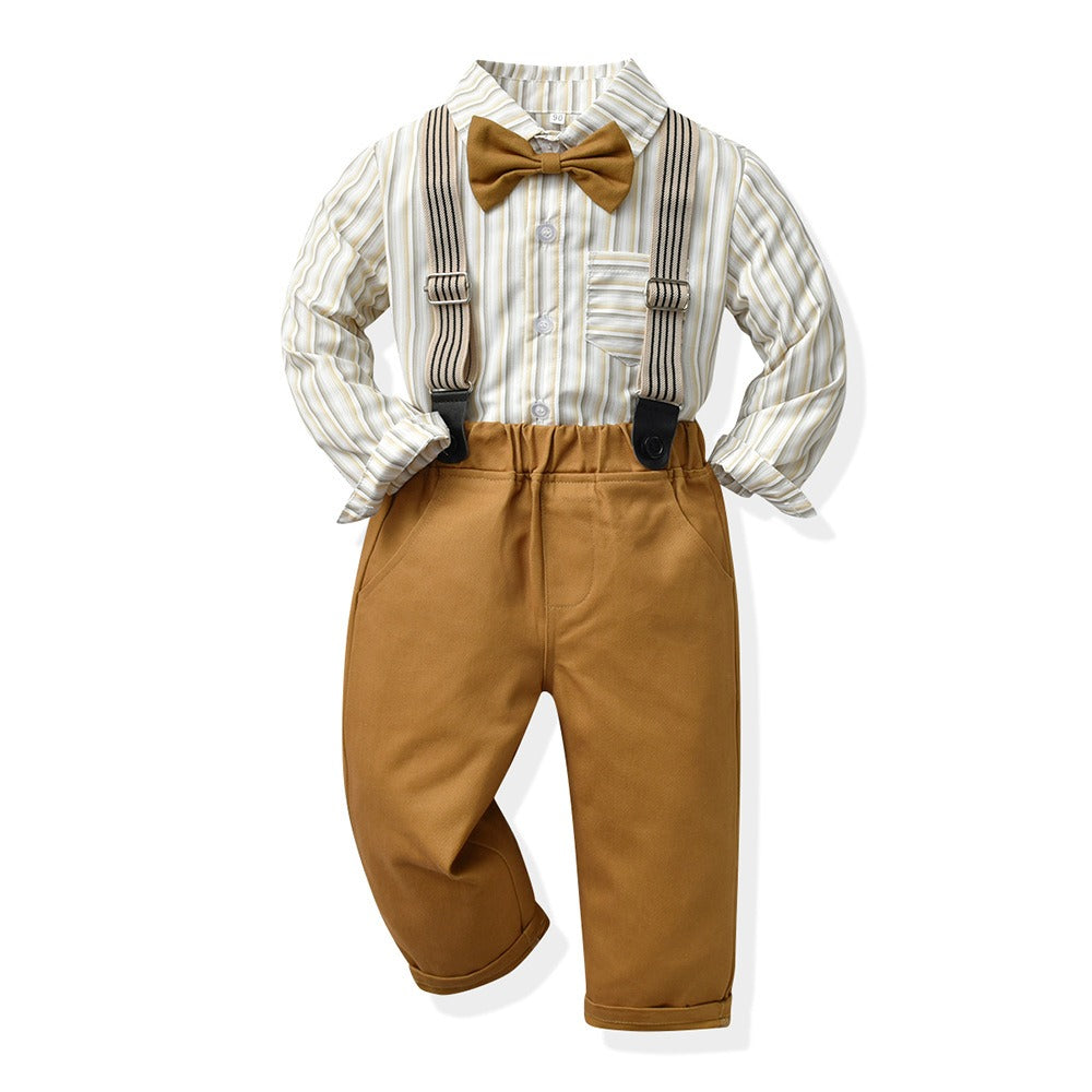 Baby Boy Autumn Suit – Korean Style Outfit