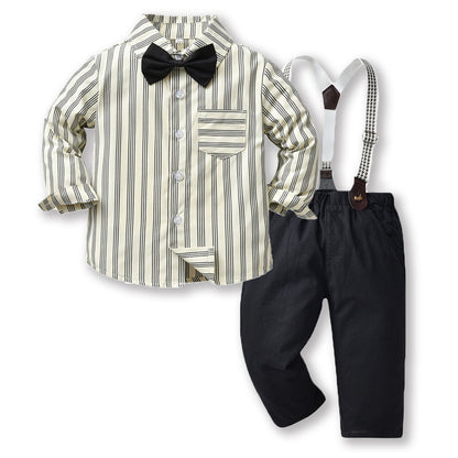 Baby Boy Autumn Suit – Korean Style Outfit