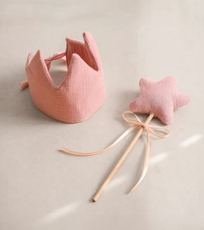 Pink Crown & Magic Wand Costume Set