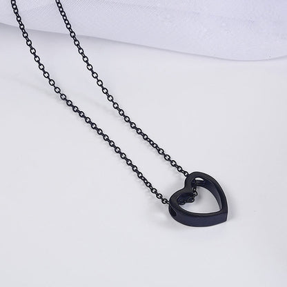 Black Heart Choker Necklace Gold & Silver