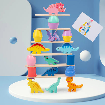 Dinosaur Balance Stacking Game