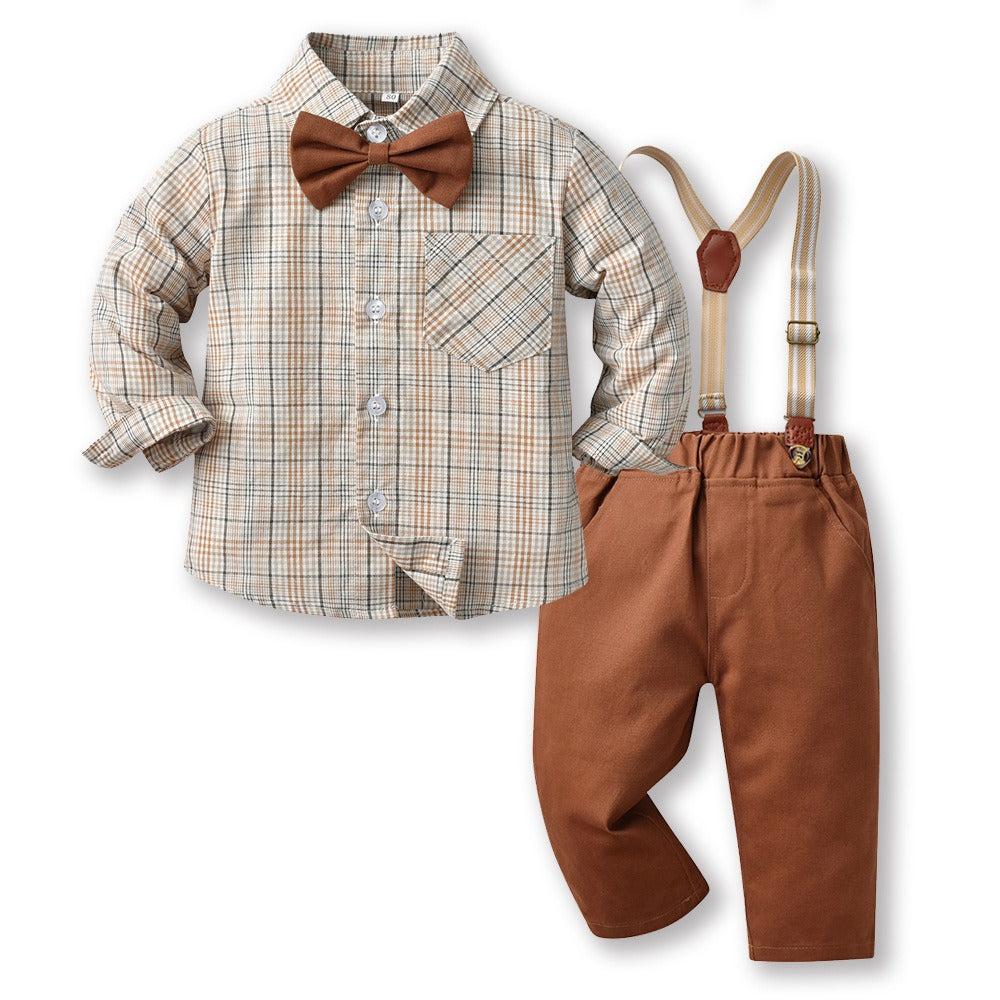 Baby Boy Autumn Suit – Korean Style Outfit