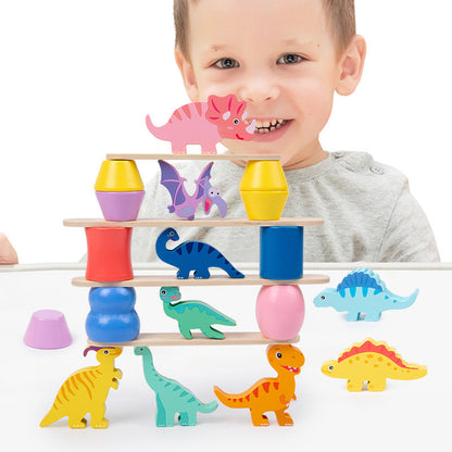 Dinosaur Balance Stacking Game