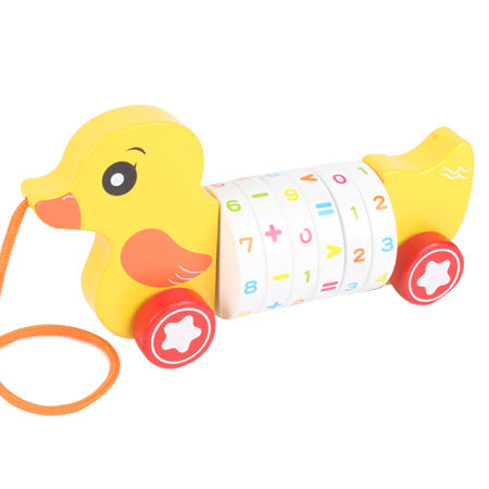 Wooden Animal Pull-Along Walker Toy