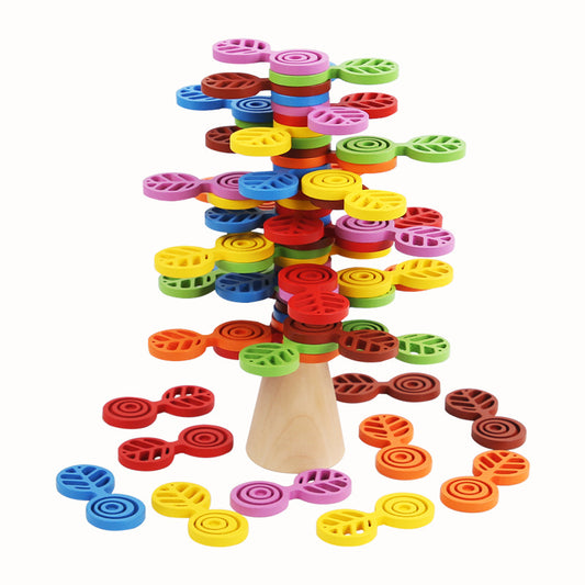 Balancing Tree Stack – Wooden Puzzle Toy for Kids