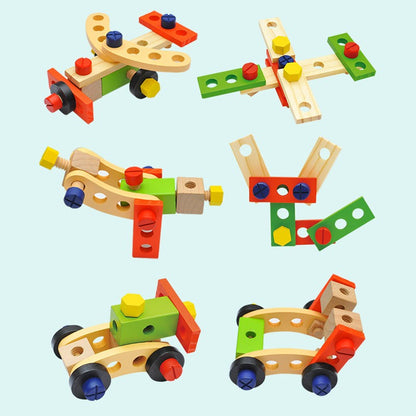 Wooden Kids Tool Box Puzzle Set - Educational Toy
