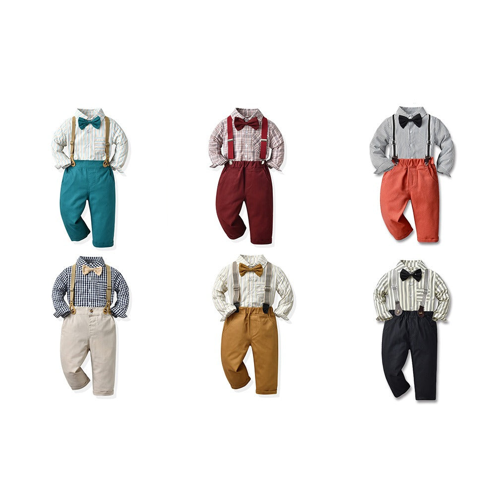 Baby Boy Autumn Suit – Korean Style Outfit