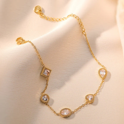 Elegant Titanium Steel Geometric Bracelet for Women