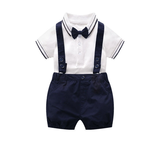 Baby Boy Summer Romper Suit – Gentleman Style