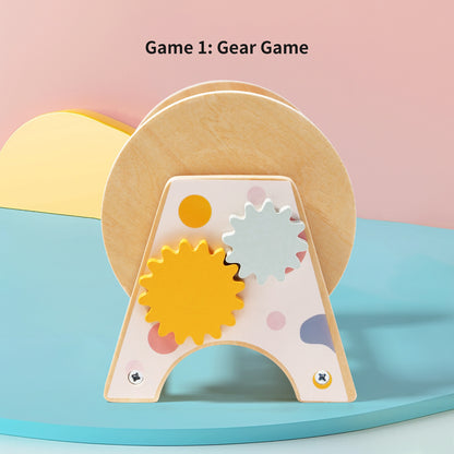 3-in-1 Wooden Rolling Drum Montessori Toy