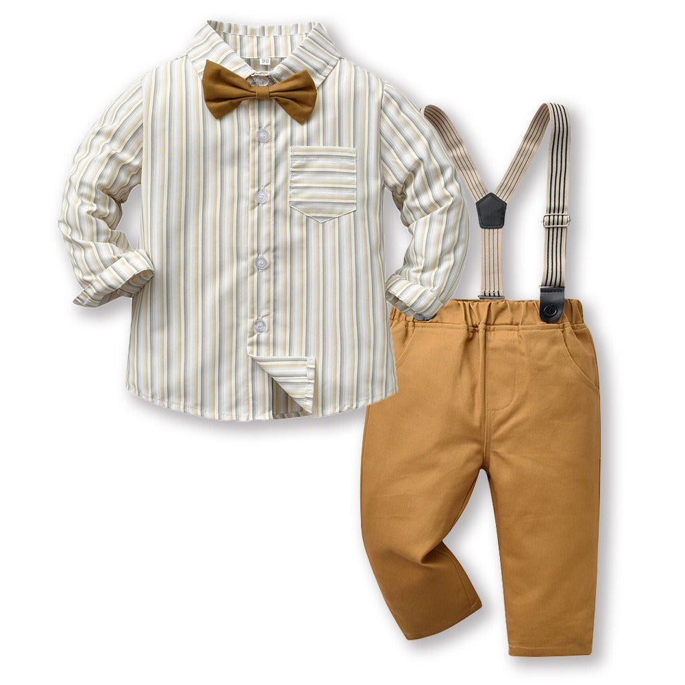 Baby Boy Autumn Suit – Korean Style Outfit