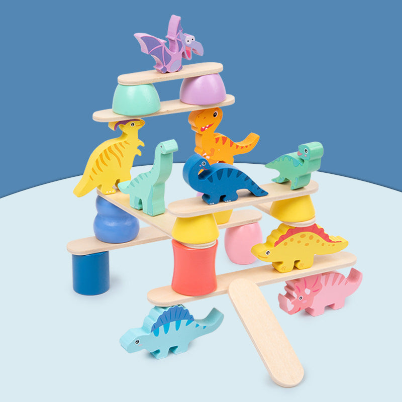 Dinosaur Balance Stacking Game