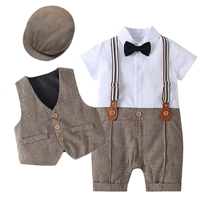 Baby Boy Summer Romper / Gentleman One-Piece Suit