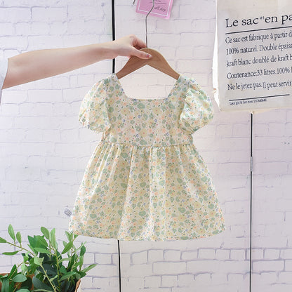 Summer Cotton Princess Dress for Girls (1-3Y)